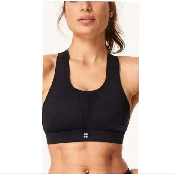 Sweaty Betty All Train Spirts Bra Black 32B - Picture 1 of 6